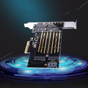 Orico PDM2 PCIe-laajennuskortti 3.0 ×4 M.2 NVMe- ja SATA-asemille – musta