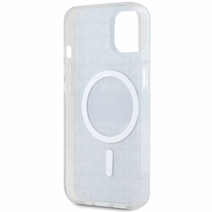 DKNY IML Mono ja Raita MagSafe Suojakuori iPhone 15 Plus / 14 Plus:lle - musta