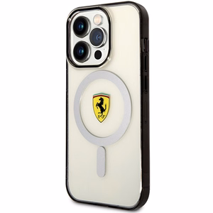Ferrari FEHMP14LURKT iPhone 14 Pro 6.1" kirkas/läpinäkyvä hardcase Outline Magsafe