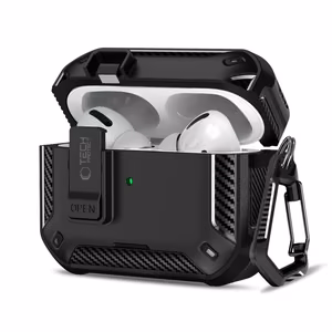 Tech-Protect Carbonox MagSafe Suojakuori AirPods Pro:lle - musta