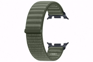 Samsung SVL32SG Fabric Band -kangasranneke (S/M) Galaxy Watch9 / Galaxy Watch8 -kelloille, oliivinvihreä