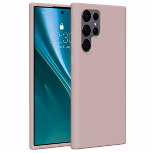 Etteri silikonikuori Samsung Galaxy S22 Ultra vaaleanpunainen