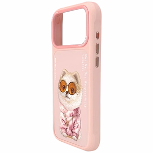 Nimmy Glasses Cool Nag Suojakuori iPhone 17 Pro Max:lle - Vaaleanpunainen