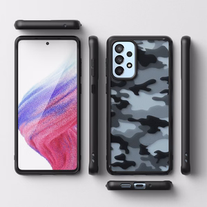 Ringke Fusion Fusion Matte tpu tapauksessa kehys Samsung Galaxy A73 musta musta