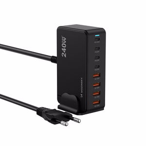 Wozinsky WSL-240 GaN QC3 Charging Station - 200W - Black