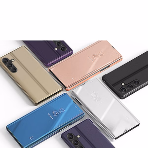 Clear View Case Suojakuori Samsung Galaxy A24 4G:lle läppäkansi sininen