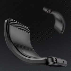 Carbon Case iPhone 14 Pro Max joustava geelinen takakuori musta