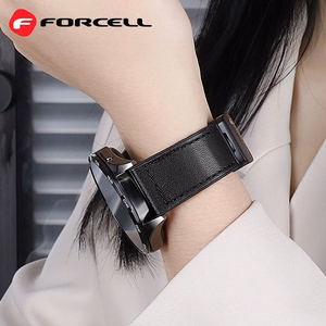 Hihna Samsung Galaxy Watch:lle Forcell F-Design FS20 magneettinen ekologinen nahka 20 mm musta