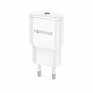Forever TC-01-20C PD QC laturi 1x USB-C 20W valkoinen