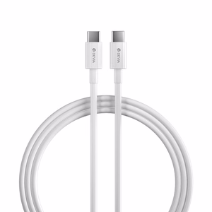 Devia Extreme PD GaN 65W Seinälaturi 2x USB-C 1x USB valkoinen + USB-C - USB-C kannettavan tietokoneen kaapeli