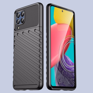 Thunder Case joustava panssaroitu suojus Samsung Galaxy M53 5G musta