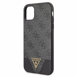 Guess 4G Triangle Collection suojakuori iPhone 11 6.1" / Xr:lle - harmaa