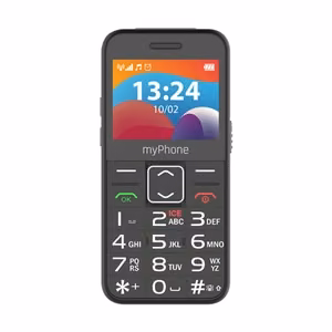 myPhone Halo 3 LTE – peruspuhelin, musta, 2.4 tuuman IPS, 48/128 MB, Dual Nano SIM, 3G, Bluetooth 2.1, USB-C, 0.3 MP kamera, 1400 mAh