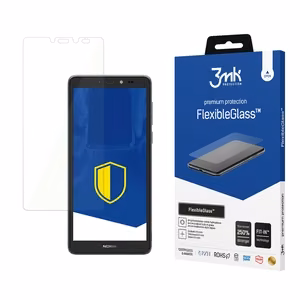 Nokia C2 2nd Edition – 3mk FlexibleGlass puhelimen näytönsuoja
