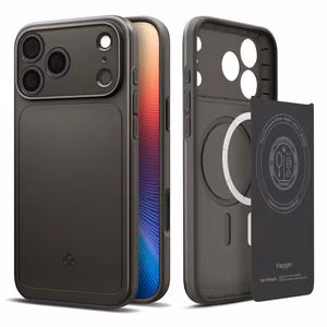 Spigen Thin Fit Mag Magsafe Suojakuori iPhone 17 Pro:lle Gunmetal