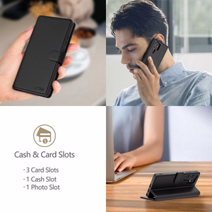 Tech-Protect Wallet Case for Nothing Phone 3A - Matte Black
