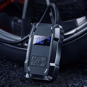 WEKOME Pi801 portable electric tyre inflator with 2000 mAh power bank, black