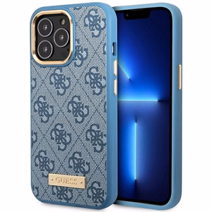 Guess GUHMP14LU4GPRB iPhone 14 Pro 6.1 sininen/sininen kovakuori 4G Logo Plate MagSafe
