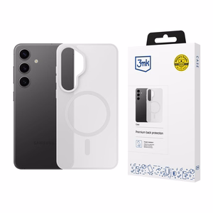3mk Smoke MagCase Samsung Galaxy S25:lle valkoinen-läpinäkyvä