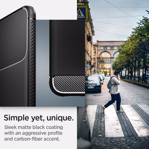 Spigen Rugged Armor kotelo Samsung Galaxy S22 - Matta musta