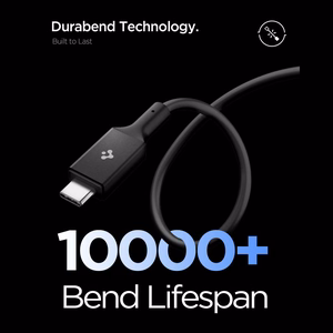 Spigen Essential EB24012CC USB-C / USB-C 240W 120cm Kaapeli - musta
