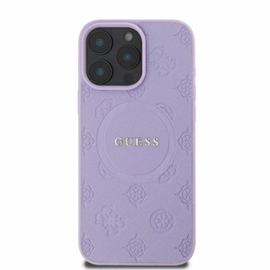 Guess Suojakuori iPhone 16 Pro Max 6,9 GUHMP16XPSAPSMEU Saffiano Peony Classic Logo violetti MagSafe