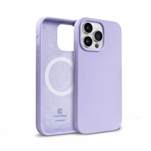 Crong Color Cover Magnetic suojakuori iPhone 14 Pro -laitteelle, MagSafe-yhteensopiva, violetti