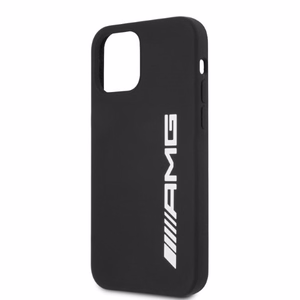 AMG Silikoninen Big Logo Suojakuori iPhone 12 Pro Max:lle - musta