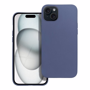 Matta sininen Suojakuori iPhone 15 PLUS:lle