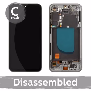 Samsung S711 S23 FE LCD-näyttö kehyksellä / grafiitinharmaa / (8/10 purettu)