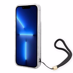Guess GUOHCP14LH4STK iPhone 14 Pro 6.1 "musta / musta kovakotelo 4G Tulosta hihna