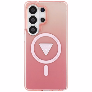 Guess IML Gradient Triangle MagSafe Case for Samsung Galaxy S26 Ultra - Pink