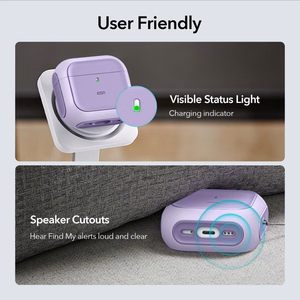 ESR Orbit Halolock MagSafe kotelo Apple AirPods 4 - violetti