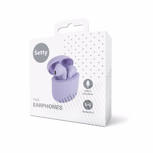 Setty Bluetooth-kuulokkeet TWS latauskotelolla STWS-19 laventeli