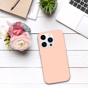 Tel Protect Silicone Premium iPhone 15 Pro:lle vaaleanpunainen