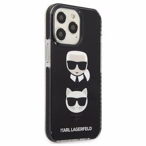 Karl Lagerfeld Karl&Choupette Head kotelo iPhone 13 Pro / iPhone 13 - musta