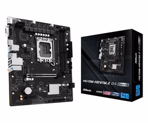 Asrock H610M-HDV/M.2 D5 Gen5 Intel H610 LGA 1700 micro ATX