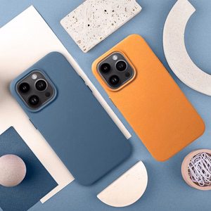Nahkainen Mag Cover -suojakuori Samsung S25 PLUS:lle yhteensopiva MagSafen kanssa sininen