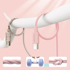 USB-kaapeli Joyroom S-1030M13 vaaleanpunainen Lightning 100cm