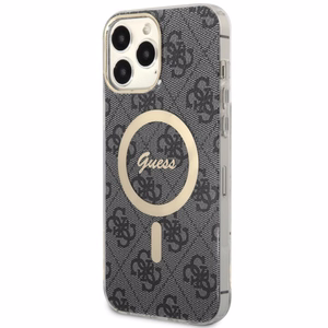Guess GUHMP13XH4STK iPhone 13 Pro Max 6.7" musta/musta hardcase 4G MagSafe