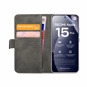 Mobilize Classic Gelly Wallet Book Suojakuori Xiaomi Redmi Note 15 Pro musta