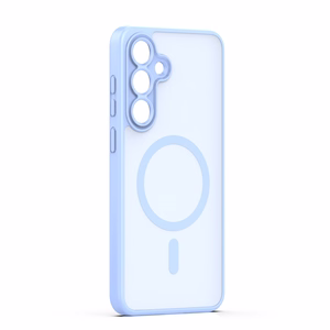 Mag Matt kuori Samsung Galaxy A16 4G / A16 5G / A17 4G / A17 5G vaaleansininen iso reikä