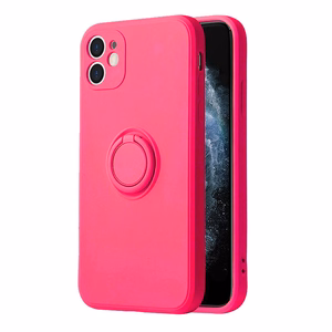 Vennus Silikoninen rengas iPhone 14 Plus:lle vaaleanpunainen