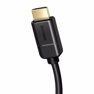 Baseus 2x HDMI 2.0 4K 60Hz kaapeli, 3D, HDR, 18Gbps, 5 m (musta)
