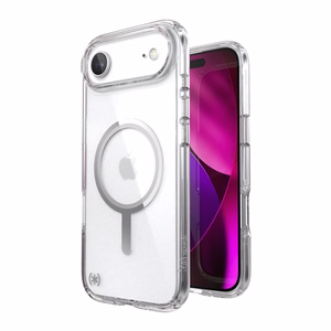 Speck Presidio Perfect-Clear MagSafe suojakuori iPhone Air -laitteelle, Clear / Silver -värinen