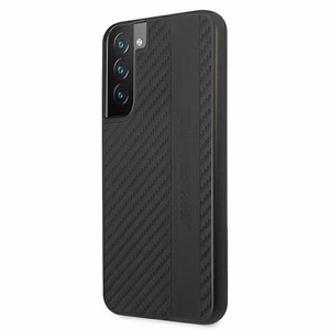 AMG Carbon Stripe&Embossed Kotelo Samsung Galaxy S22+ - musta