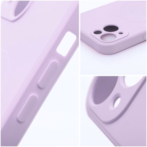 Suojakuori Samsung A37:lle Silicone Mag Cover MagSafe-yhteensopiva vaaleanpunainen