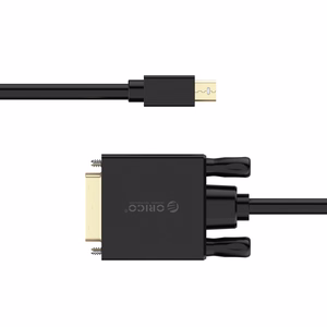Orico XD-MDTD Mini DisplayPort–DVI, Full HD 60 Hz-kaapeli, 3 m – musta