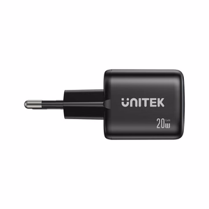 UNITEK 2x GAN 20 W verkkolaturi, musta