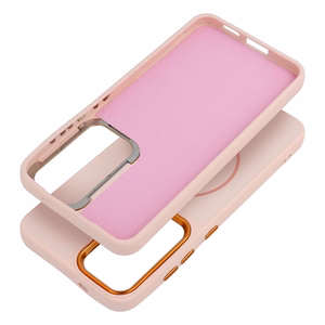 Suojakuori Samsung A37 Frame Mag Cover MagSafe-yhteensopiva vaaleanpunainen